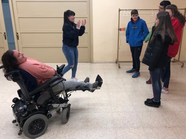 Acto de sensibilización sobre la discapacidad en Mollerusa