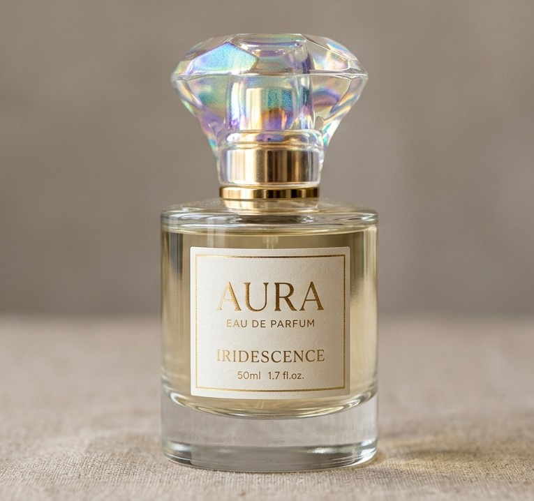 How to hypnotize from the shelf: The power of iridescent surfaces in perfumery packaging