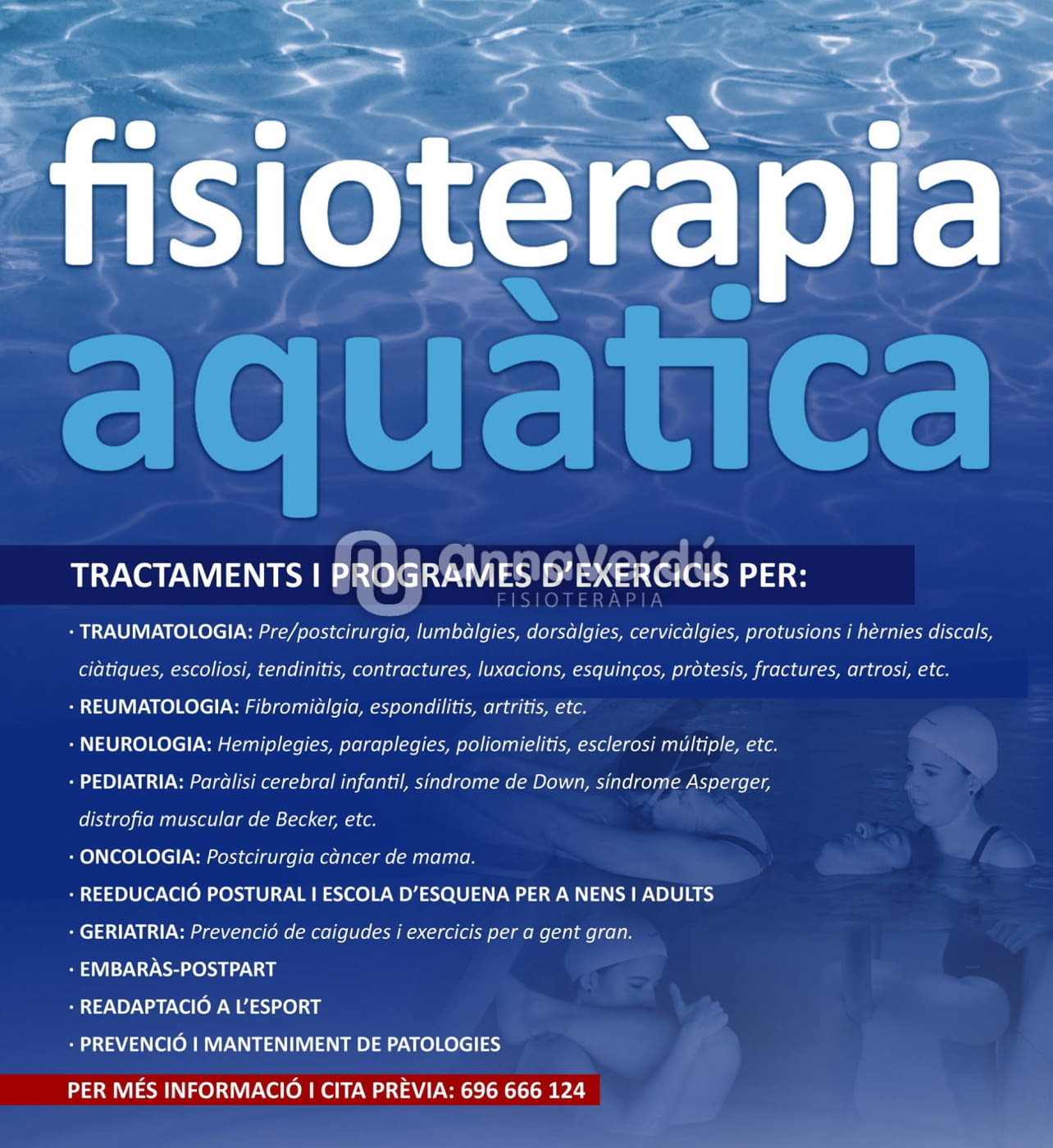 Tècnic expert en fisioteràpia aquàtica - Tractaments de Fisioteràpia Aquàtica personalitzats