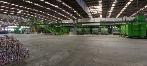 Packaging plant for the optimisation of waste sele