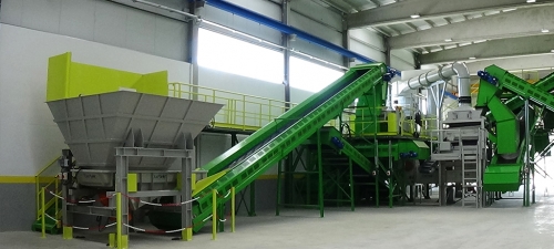 Glass recovery pilot plant of MSW composting