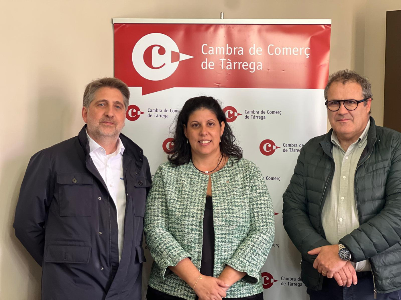 Núria Gil es reuneix amb els presidents de les cambres de comerç de Tàrrega i Lleida