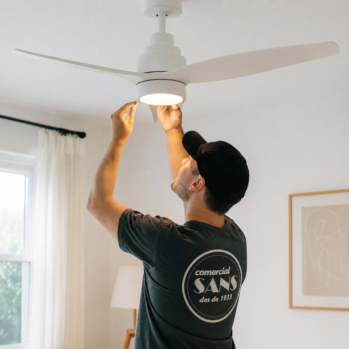 Ventiladors de sostre: confort, estalvi i instal·lació professional amb Comercial Sans