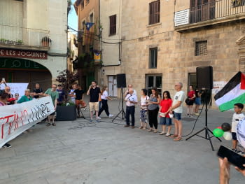 Concentració i manifest per la pau a Gaza