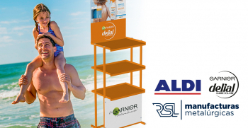 Garnier Delial for ALDI display stand
