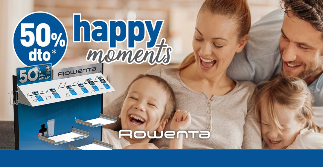 Rowenta promotional display cabinet