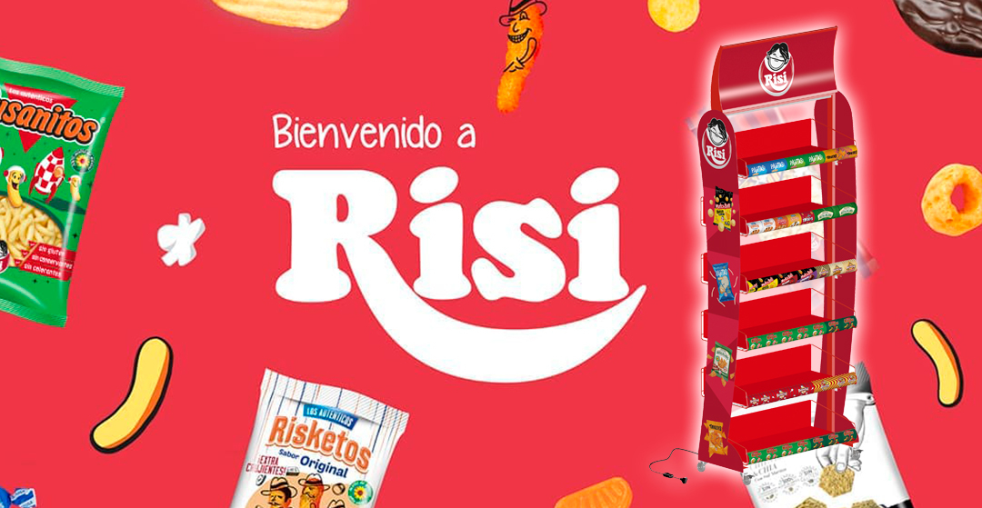 Expositor con iluminación para Risi