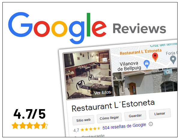 Restaurant l'Estoneta - Google reviews