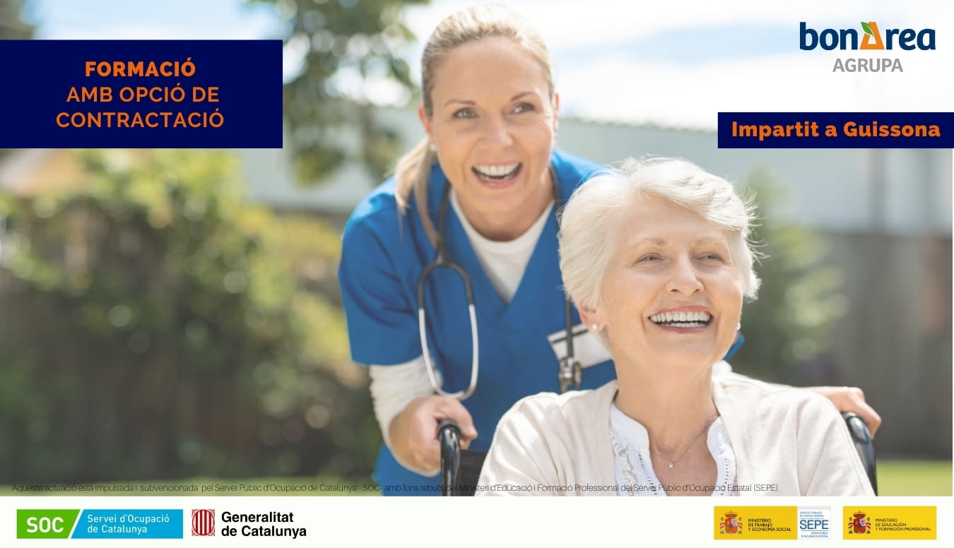 Curs d'Atenció Sociosanitària amb opció de contractació a Guissona