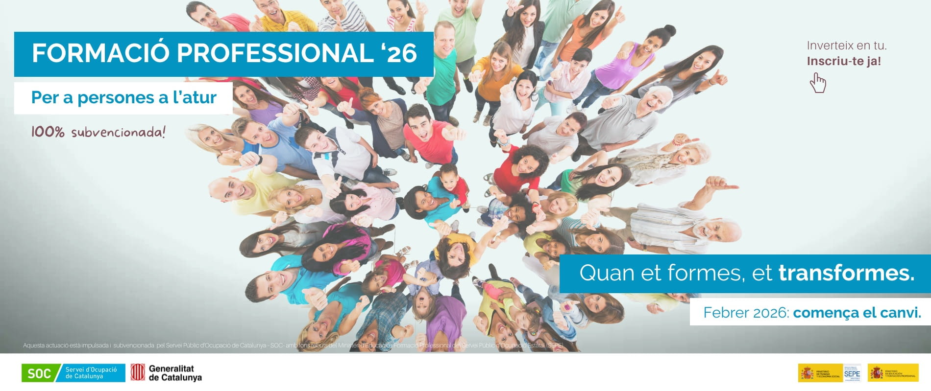 Cursos gratis per a aturats SOC