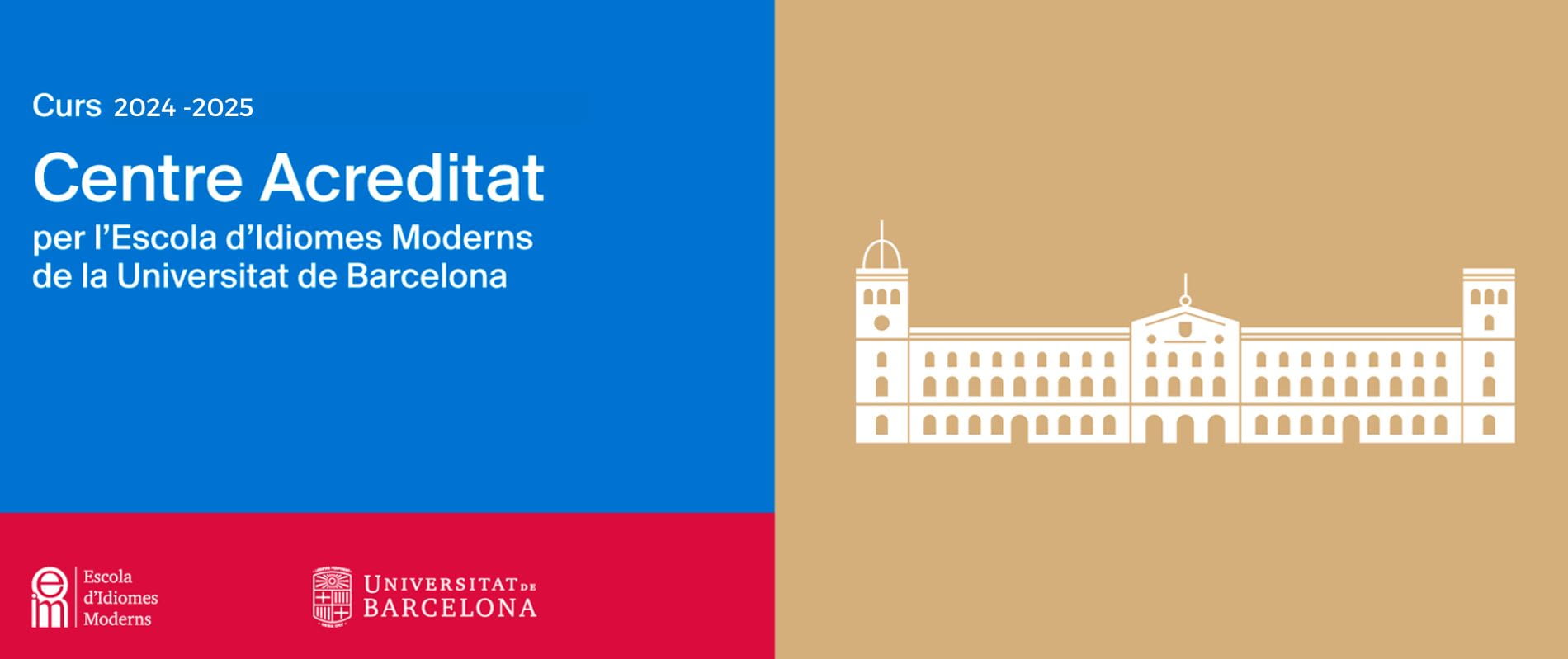 Escola acreditada per Escola d'Idiomes Moderns - Universitat de Barcelona