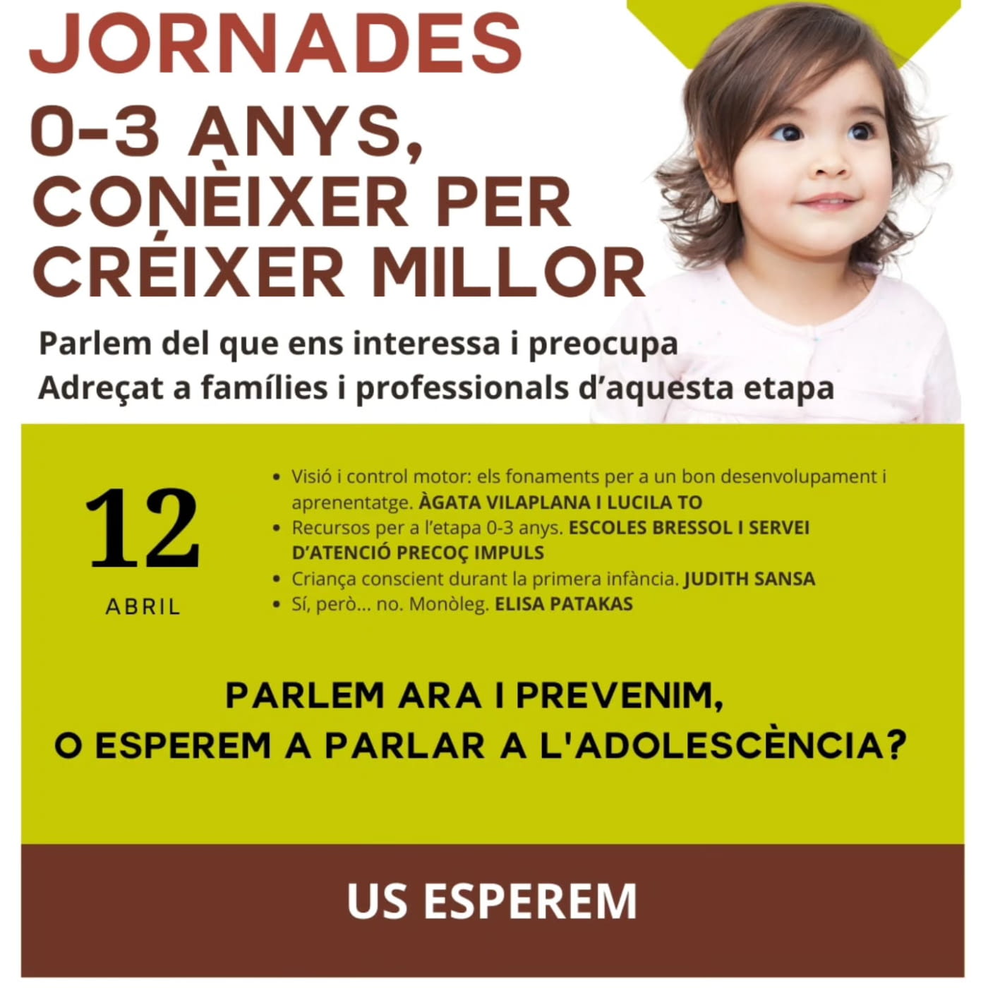 JORNADES 0-3 ANYS, CONÈIXER PER CRÉIXER
