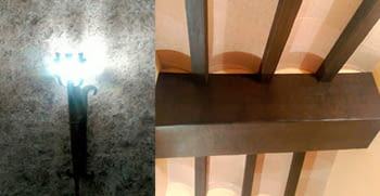 PINTURA METALITZADA I VIGUES DE ESCUMA