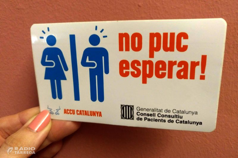 Tàrrega s’adhereix a la campanya ‘No puc esperar!’ per millorar la qualitat de vida de les persones amb malalties intestinals que necessiten usar un lavabo urgentment