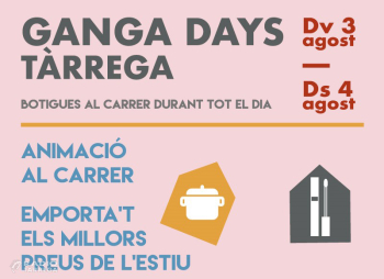 ‘Ganga Days!’, les botigues al carrer de Tàrrega