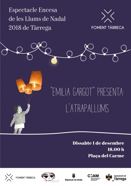 Foment Tàrrega encendrà aquest dissabte dia 1 de desembre la il·luminació de Nadal 2018