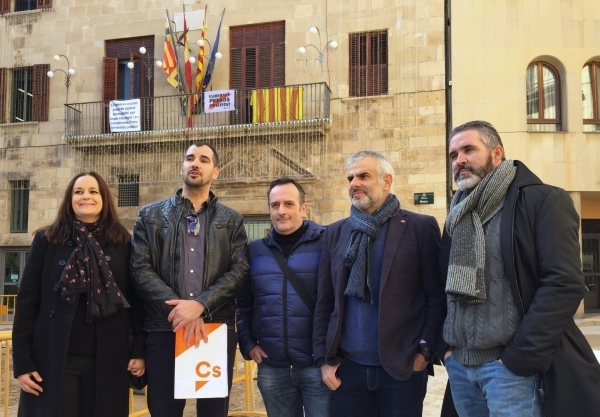 El portaveu parlamentari de Ciutadans Carlos Carrizosa a Tàrrega per donar suport al grup de treball local