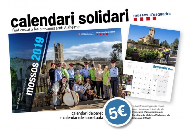 La Biblioteca de Tàrrega acollirà avui dijous la presentació del calendari solidari dels Mossos d’Esquadra