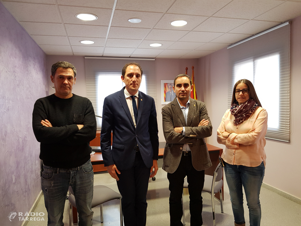 El subdelegat del Govern es reuneix amb els alcaldes de Bellpuig i de Preixana
