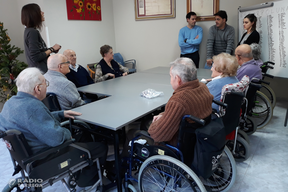 Tàrrega desenvolupa un taller de logopèdia per a usuaris de la Residència de Gent Gran Sant Antoni amb trastorns de la parla