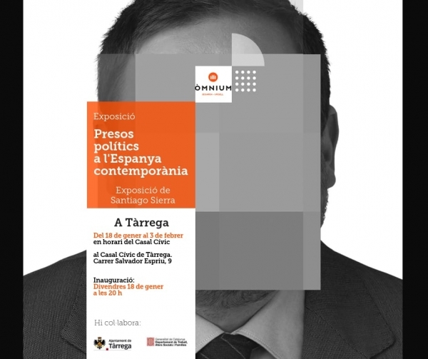 Òmnium Segarra-Urgell porta l’exposició “Presos Polítics a l’Espanya contemporània”, de l’autor Santiago Sierra, a Tàrrega