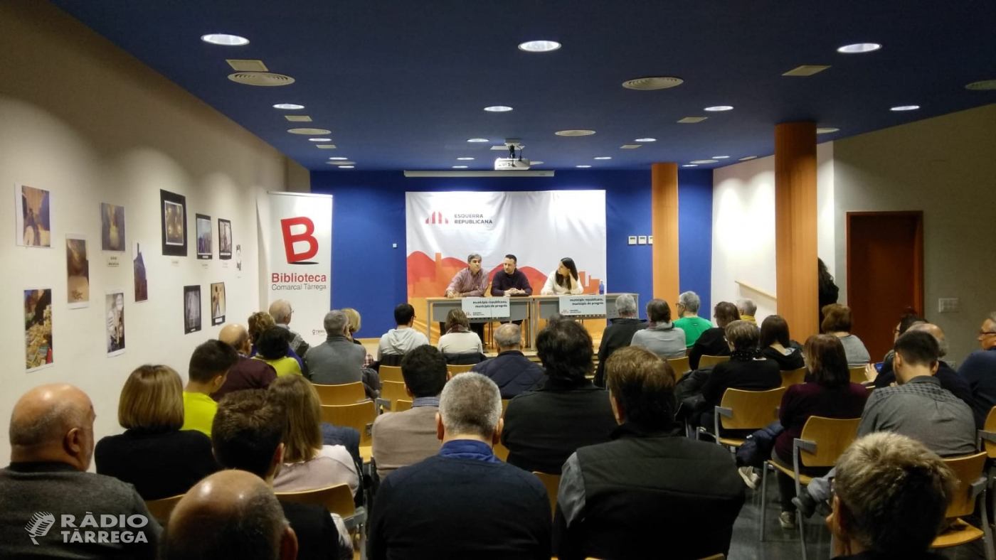 El candidat d’ERC a l’alcaldia de Tàrrega, Òscar Amenós, escolta propostes de la ciutadania i entitats