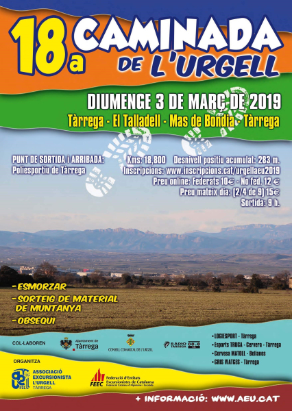 Tot a punt per la divuitena Caminada Popular de l’Urgell