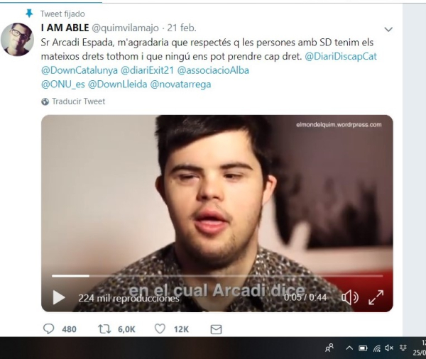 El targarí Quim Vilamajó respon a les polèmiques paraules d’Arcadi Espada amb un vídeo que s’ha fet viral