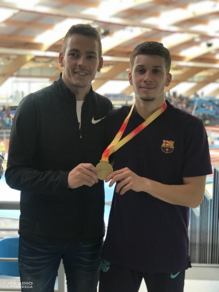 Arnau Monné, campió d’Espanya sub20 en 60 metres llisos