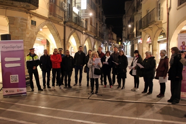 Tàrrega expressa el seu suport al Dia Internacional de les Dones i a la Vaga Feminista reivindicant la plena igualtat de gènere