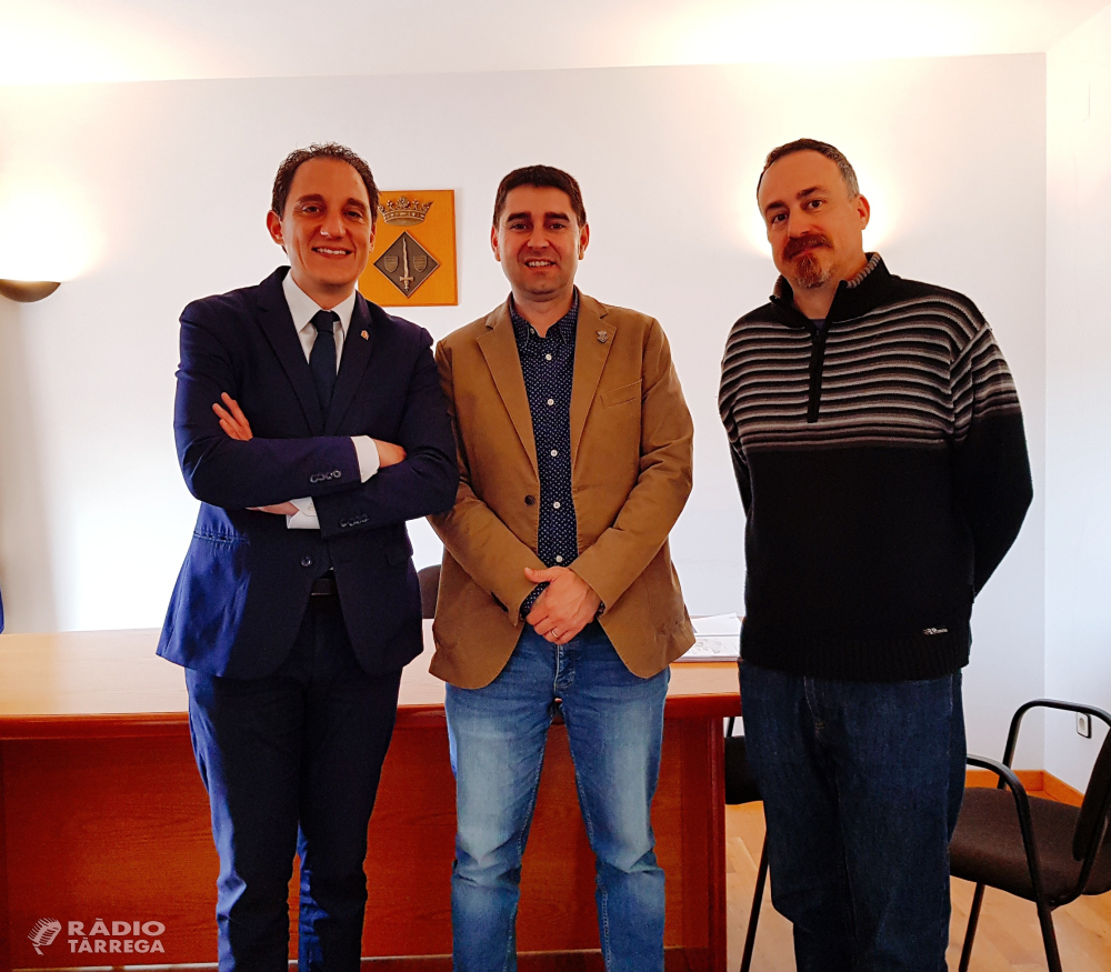 El subdelegat del Govern a Lleida, José Crespín, es reuneix amb els alcaldes de Guimerà i de Ciutadilla