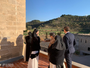 La delegada del Govern i el subdelegat a Lleida visiten el monestir de Vallbona de les Monges