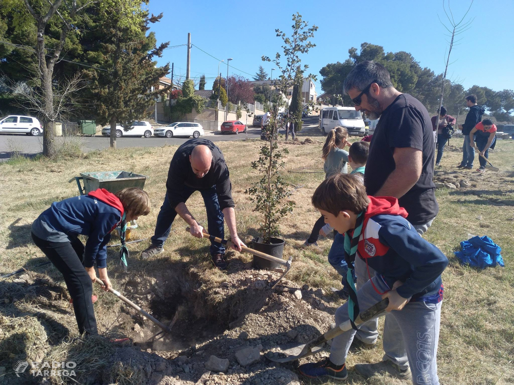 El Cau de Tàrrega celebra 60 anys amb una plantada d'arbres i un esmorzar popular