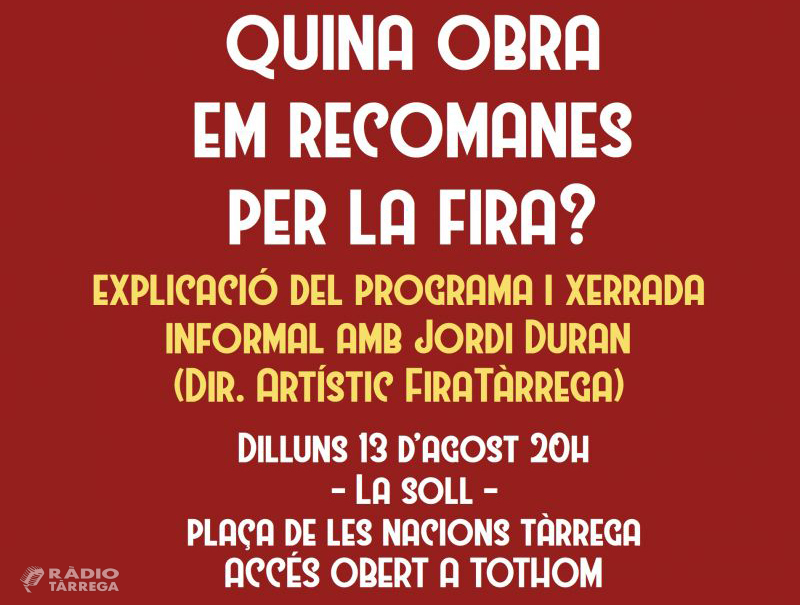 L’Agrat i La Soll organitzen una xerrada amb Jordi Duran per saber “Quina obra em recomanes per la Fira?”