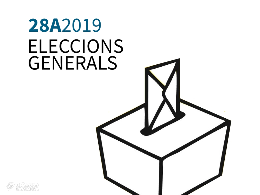 Eleccions generals 28-A: 10.819 electors són cridats a les urnes al municipi de Tàrrega, on s’habilitaran 11 locals electorals i 18 meses