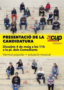 La CUP de Tàrrega presenta la llista i el programa a les municipals