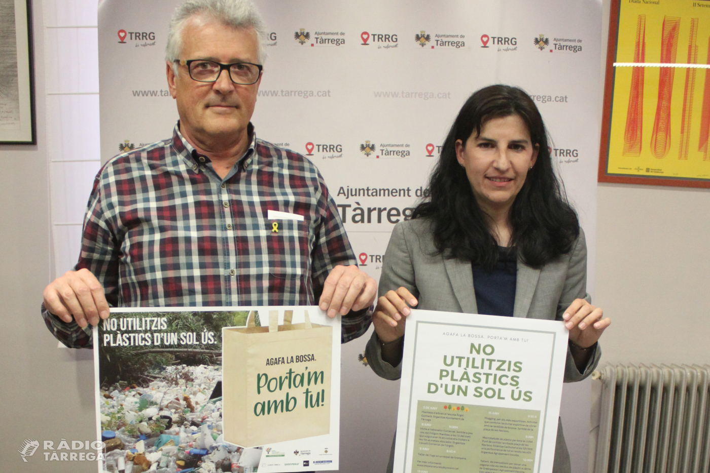 Tàrrega promou una campanya ecològica per reduir la presència de plàstics d’un sol ús en l’entorn