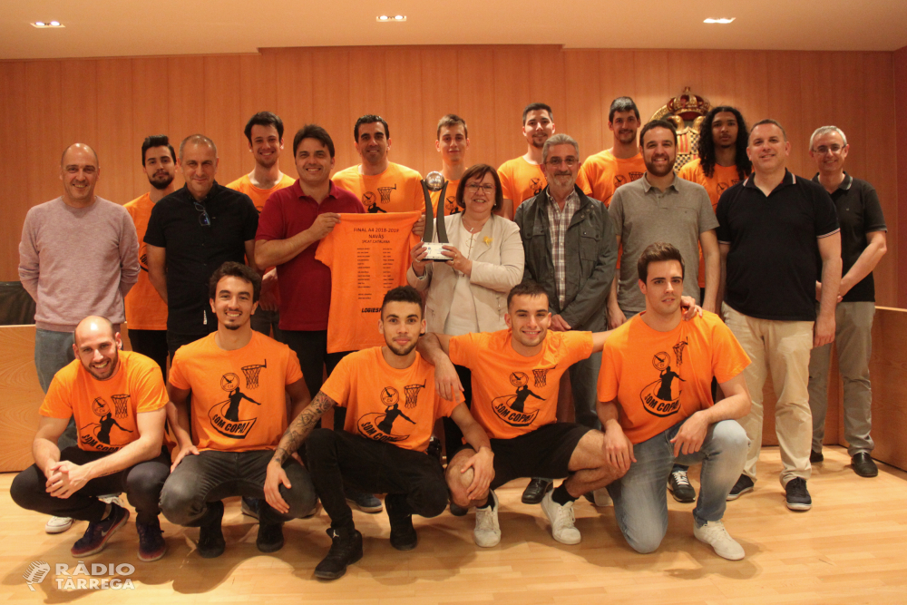 L’Ajuntament de Tàrrega homenatja l’equip Sènior Masculí del Club Natació Tàrrega, campió de Primera Catalana de Bàsquet