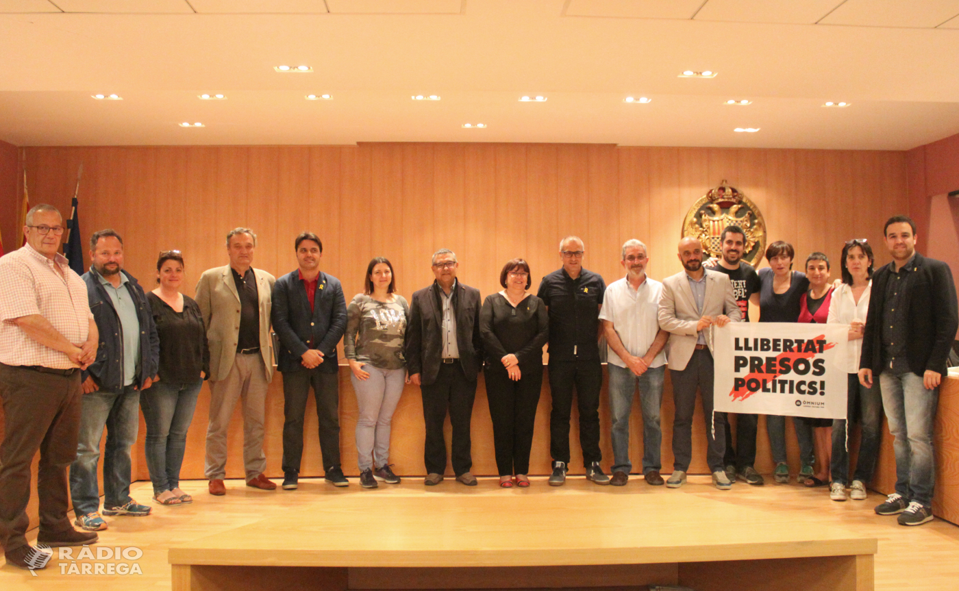 L'Ajuntament de Tàrrega celebra la darrera sessió del Ple del mandat 2015/2019 amb comiats i agraïments