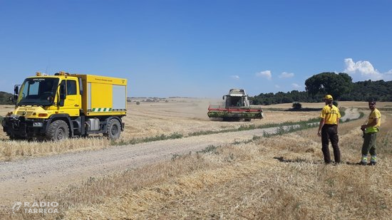 Agricultura posa en marxa l'operatiu de suport i vigilància per minimitzar els incendis durant l'època de la sega