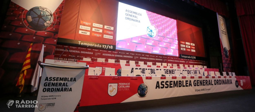 Tàrrega acollirà avui l'assemblea general ordinària de la Federació Catalana de Futbol