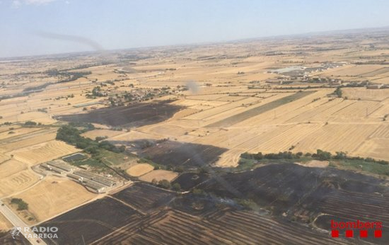 L'incendi estabilitzat de Pallargues afecta 6,2 hectàrees i el del Montmell crema 2,9