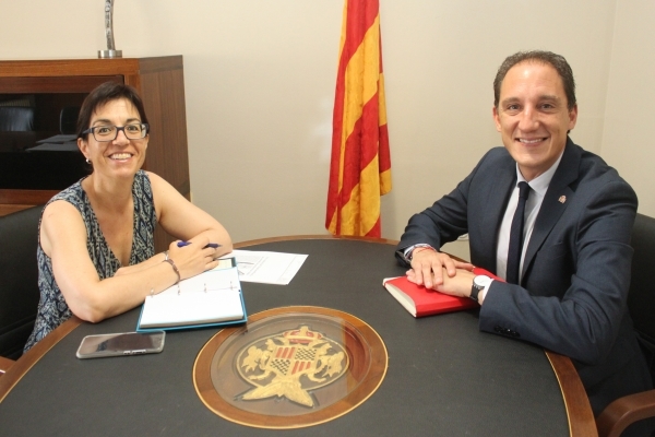 Reunió de treball entre l’alcaldessa de Tàrrega i el subdelegat del Govern a Lleida