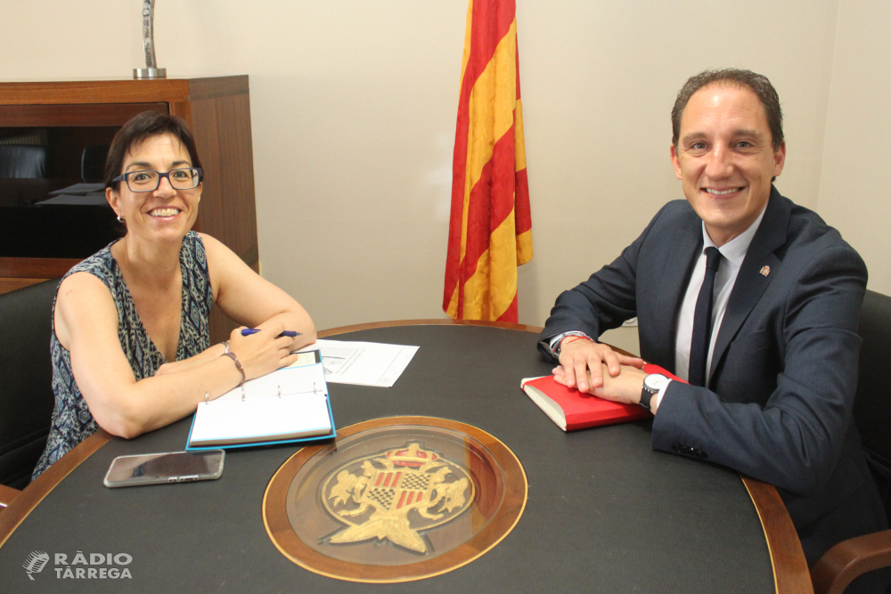 Reunió de treball entre l’alcaldessa de Tàrrega i el subdelegat del Govern a Lleida