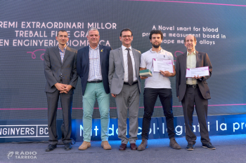 El targarí David Monràs, estudiant de l'EEBE, millor projecte en enginyeria biomèdica 2019