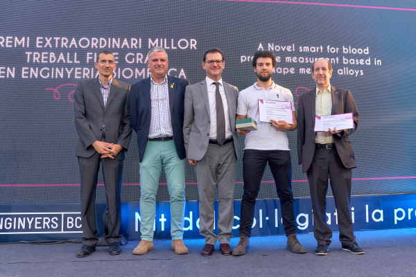 El targarí David Monràs, estudiant de l'EEBE, millor projecte en enginyeria biomèdica 2019