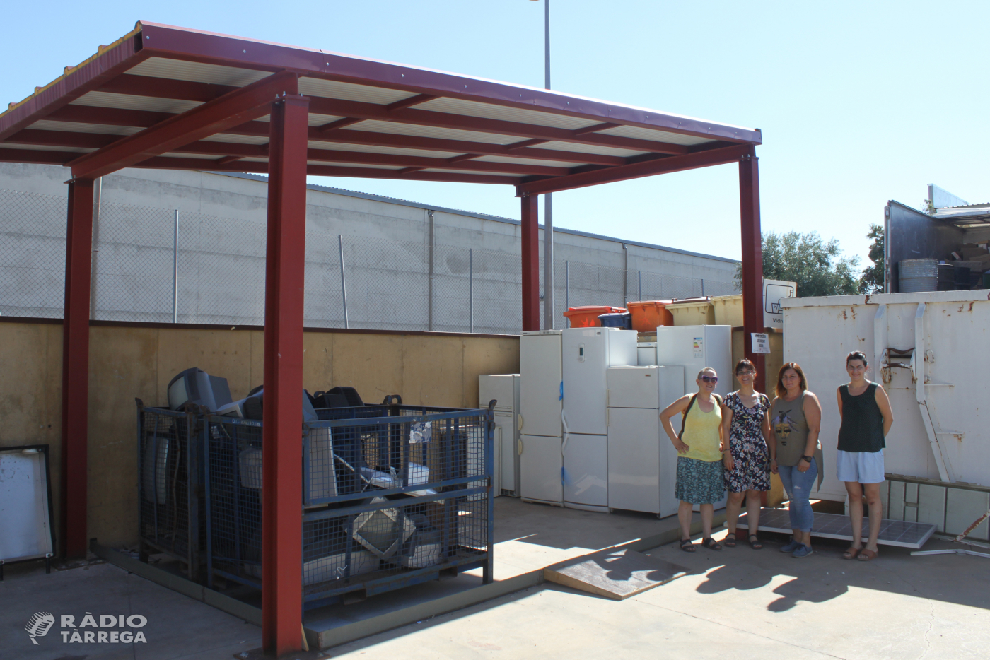 L’Ajuntament de Tàrrega construeix una coberta a la deixalleria municipal per millorar el tractament dels residus d’electrodomèstics