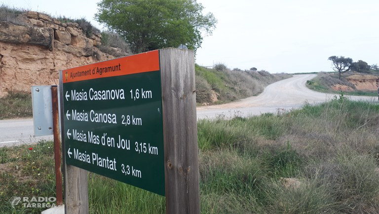 L'Ajuntament d'Agramunt i Agricultura s'han posat d'acord per iniciar les obres d'arranjament del camí entre Agramunt, Les Puelles i Oliola