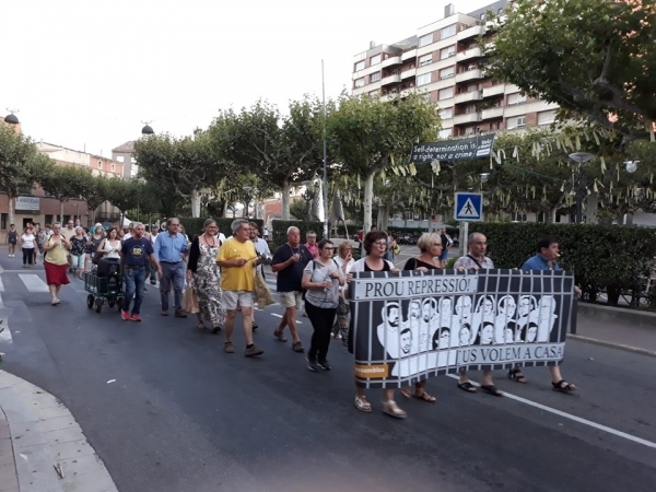 Manifestació a Tàrrega aquest diumenge 15 de setembre pels 23 mesos de presó preventiva dels Jordis