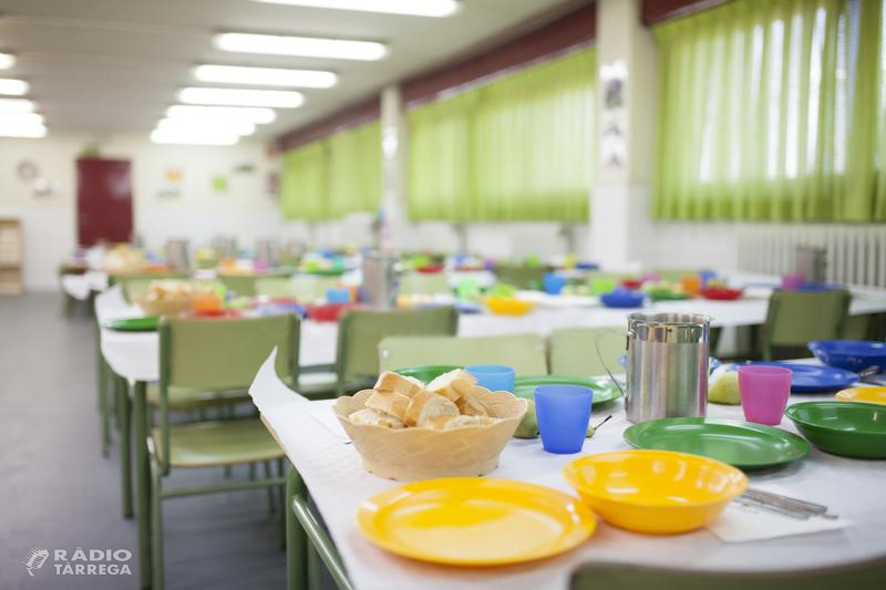El Consell Comarcal de l’Urgell atorga 470 beques de menjador escolar per al curs 2019-2020